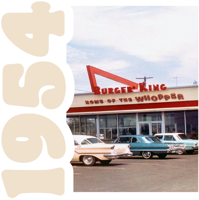 1954 burger king shop storefront